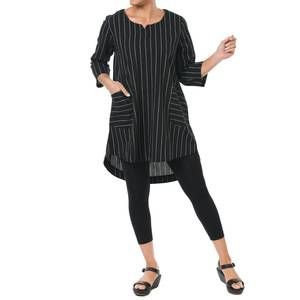NEW TULIP CLOTHING paloma tunic top in kensington stripe
